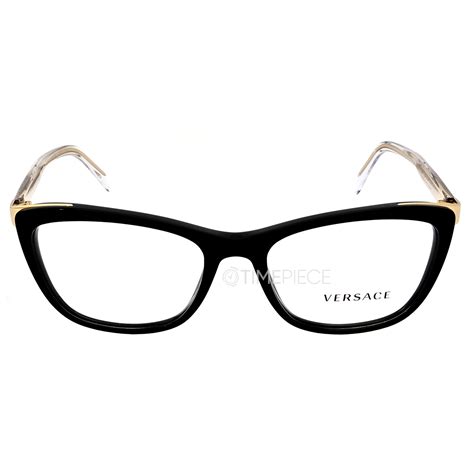 Versace Demo Cat Eye Ladies Eyeglasses VE3255 .